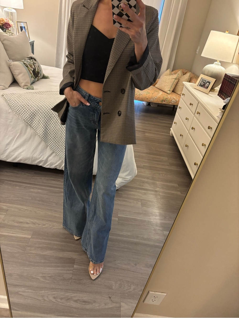 ✨ Rolla’s Gabby Slouch Blazer in Grandpa Check — Size 10/M ✨